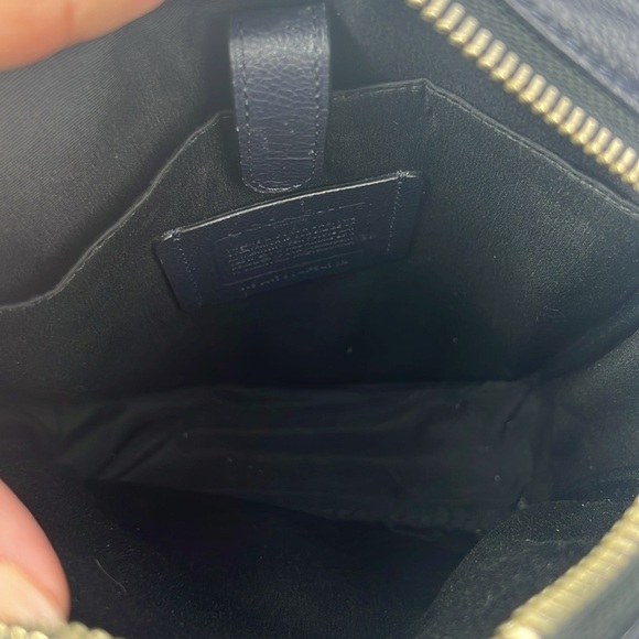 Coach Unisex Navy Leather Crossbody #a 1790 – F54702 - Picture 8 of 9